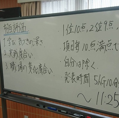 管理者研修ホワイトボード