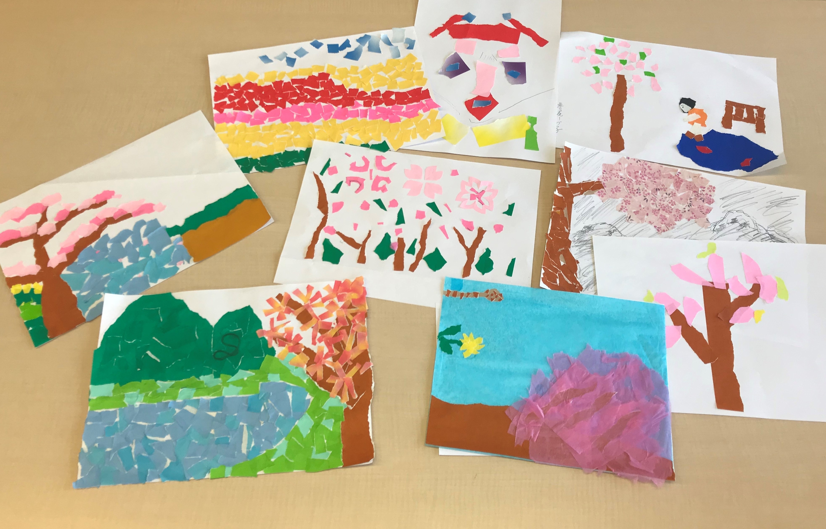 デイサービス覚王山　ちぎり絵