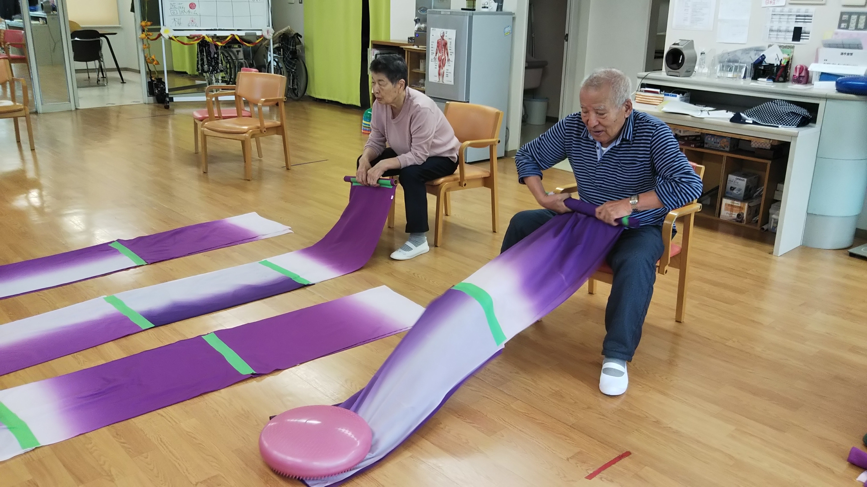 風呂敷引きリレー2