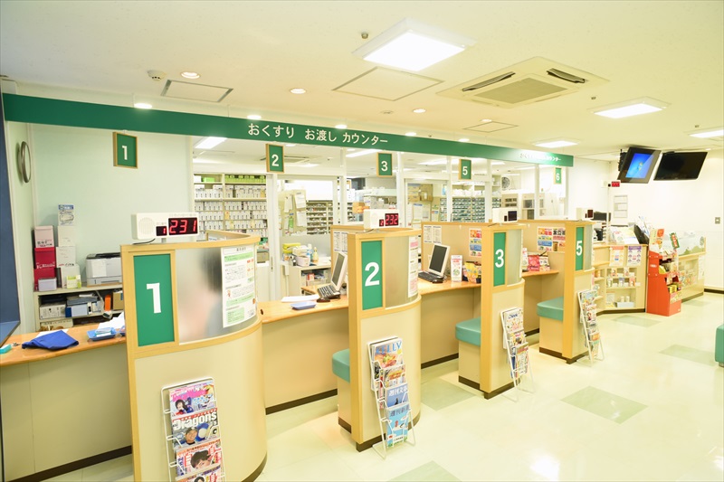 中日調剤薬局本店店内